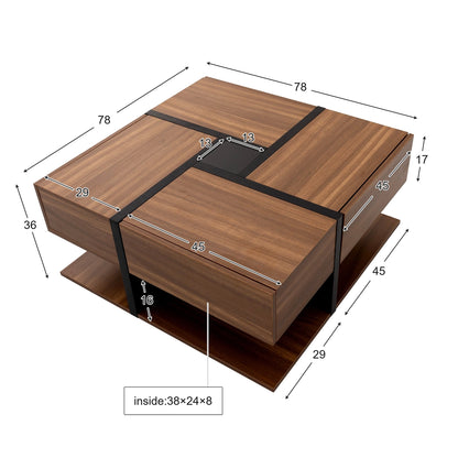 Table basse avec rangement