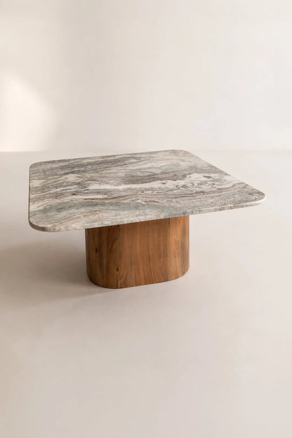 Table basse carrée marbre