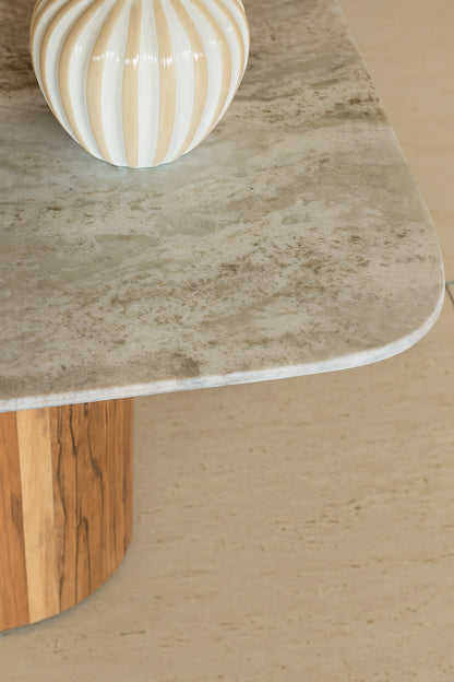 Table basse carrée marbre